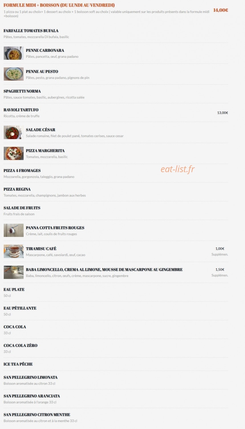Casa Di Tina — carte page 1