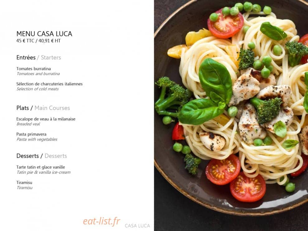 Casa Luca — carte page 4