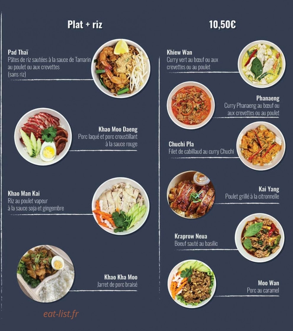 Chabas Thai Cuisine — carte page 4