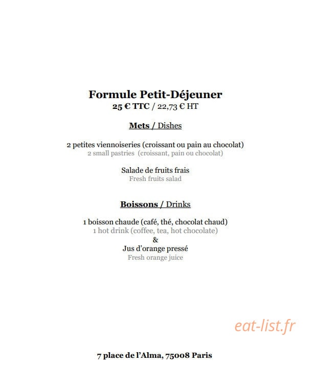 Chez Francis — carte page 7