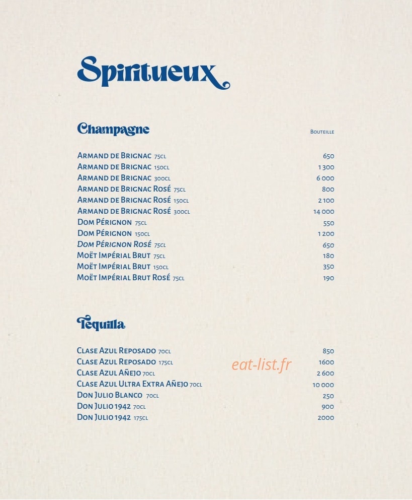 Chez Gala — carte page 13