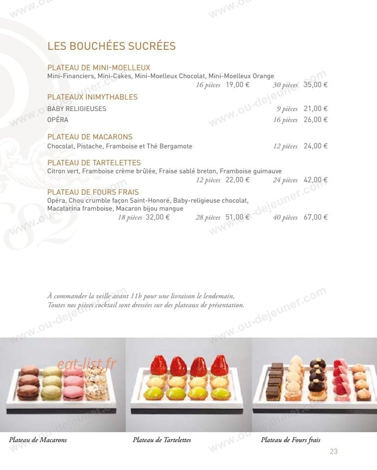 Dalloyau — carte page 13