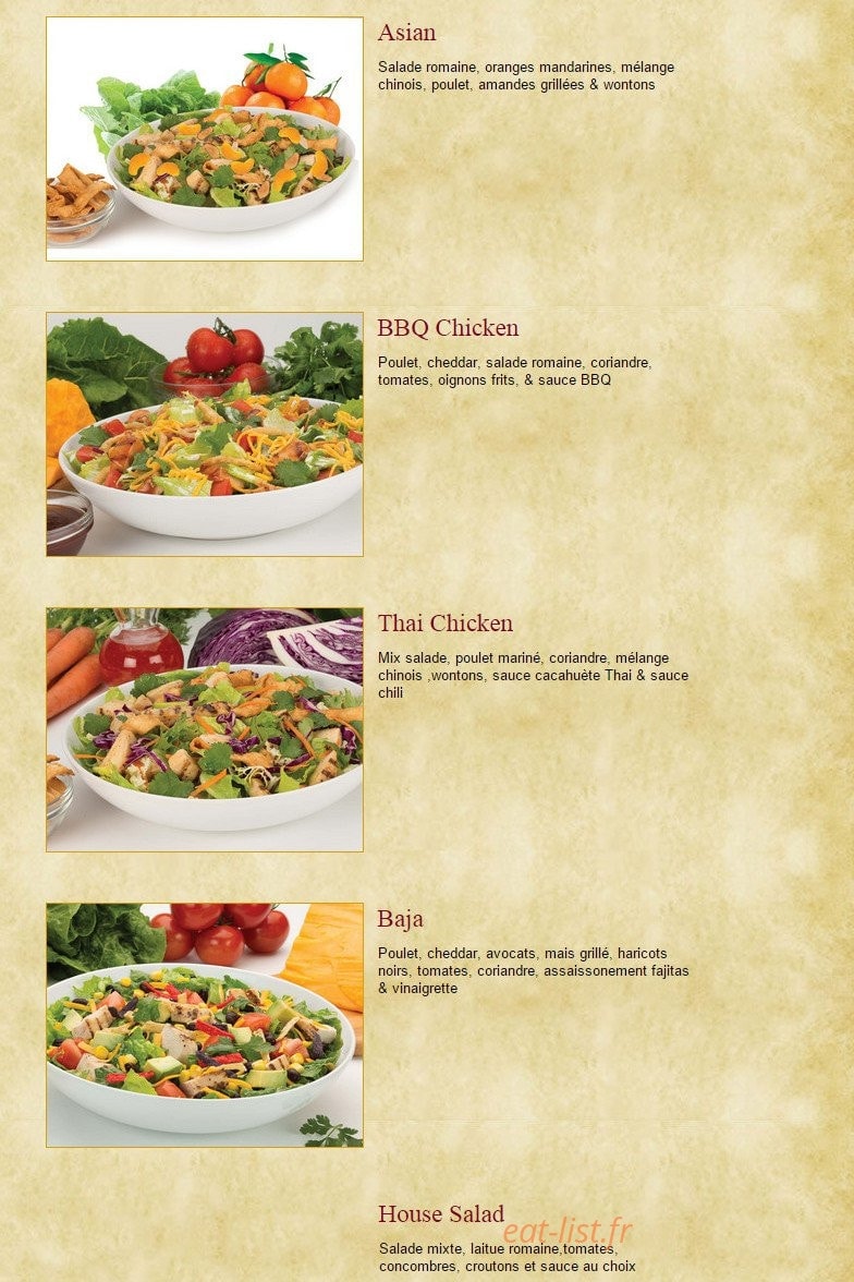 Earl of Sandwich — carte page 6