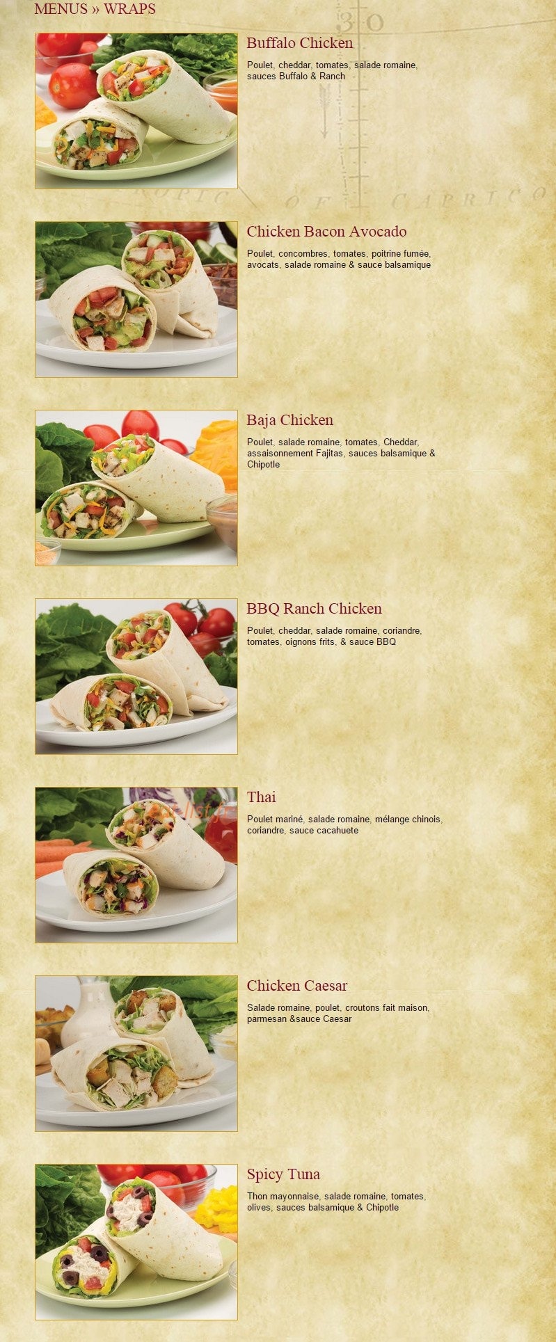 Earl of Sandwich — carte page 4