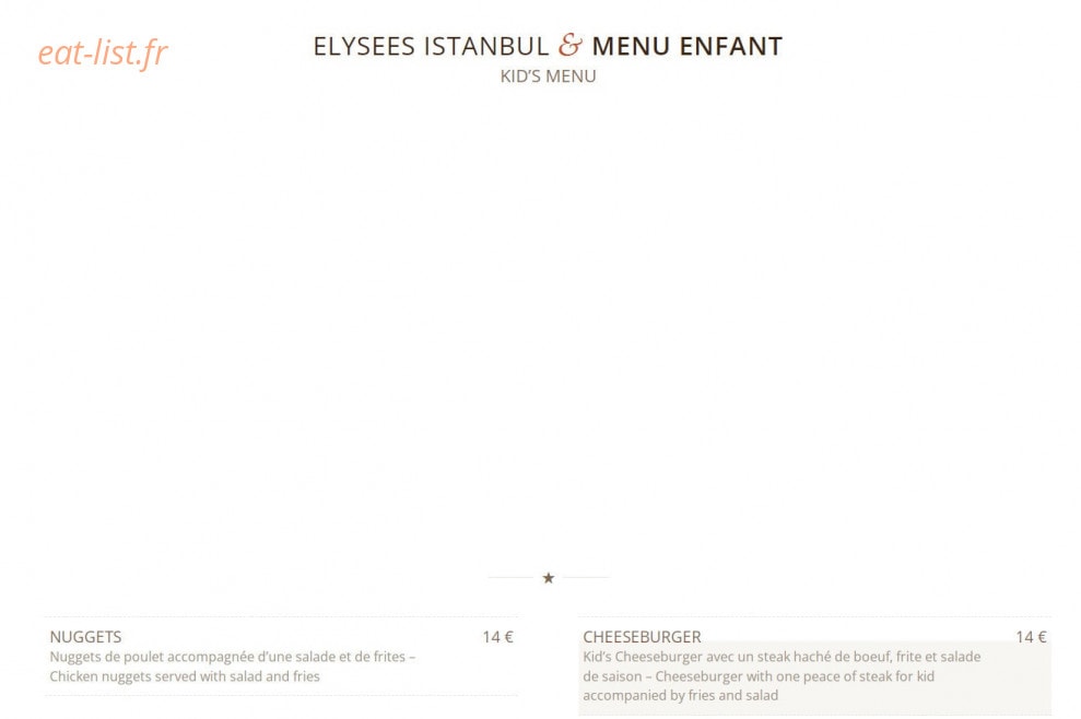 Élysées Istanbul — carte page 9
