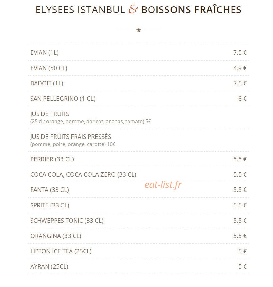 Élysées Istanbul — carte page 11