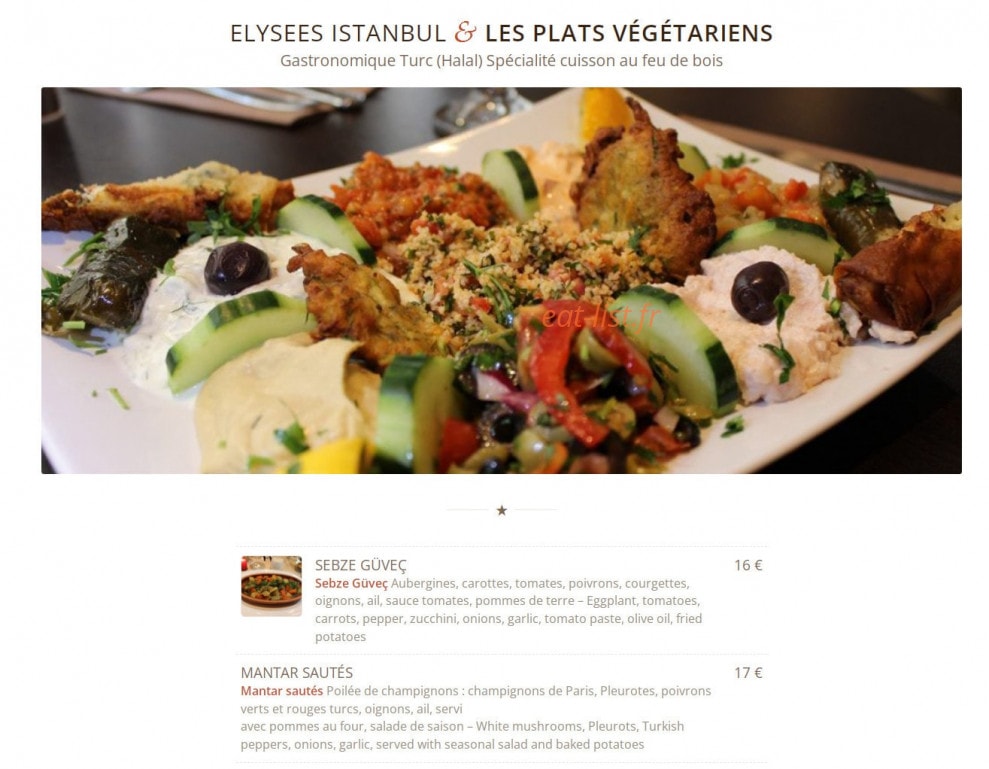Élysées Istanbul — carte page 7