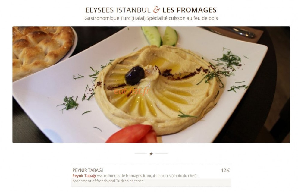 Élysées Istanbul — carte page 6