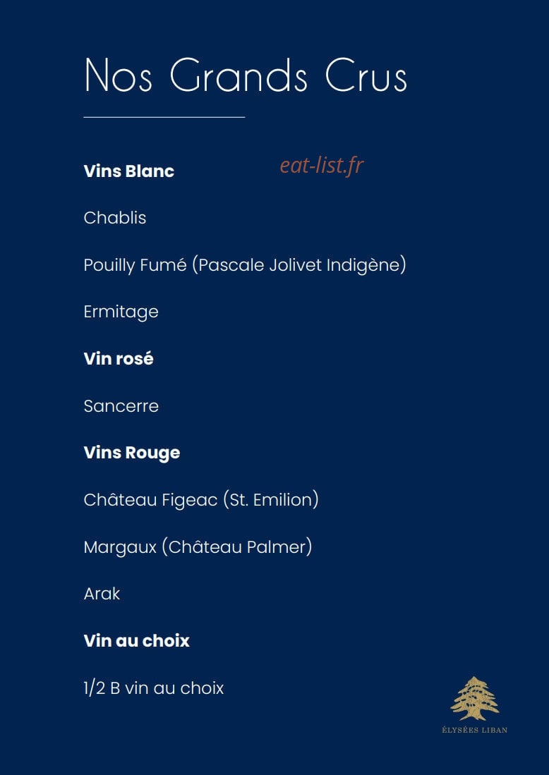 Elysées Liban — carte page 10