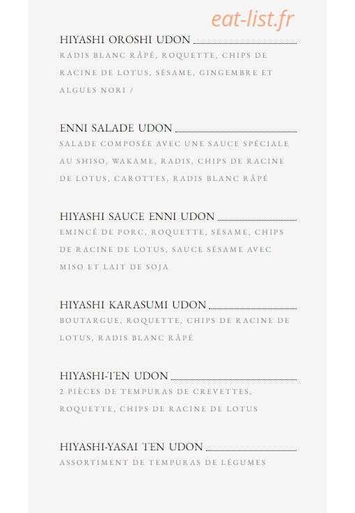 Enni Udon — carte page 2