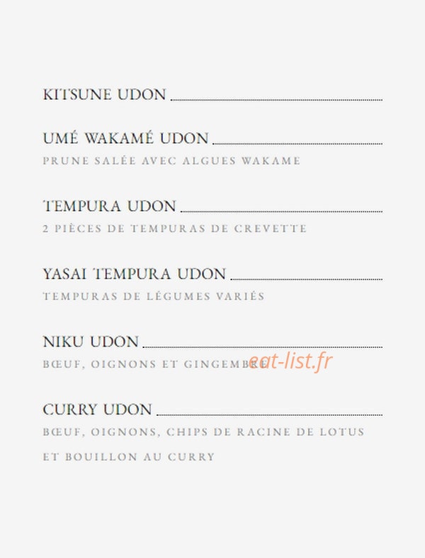 Enni Udon — carte page 3