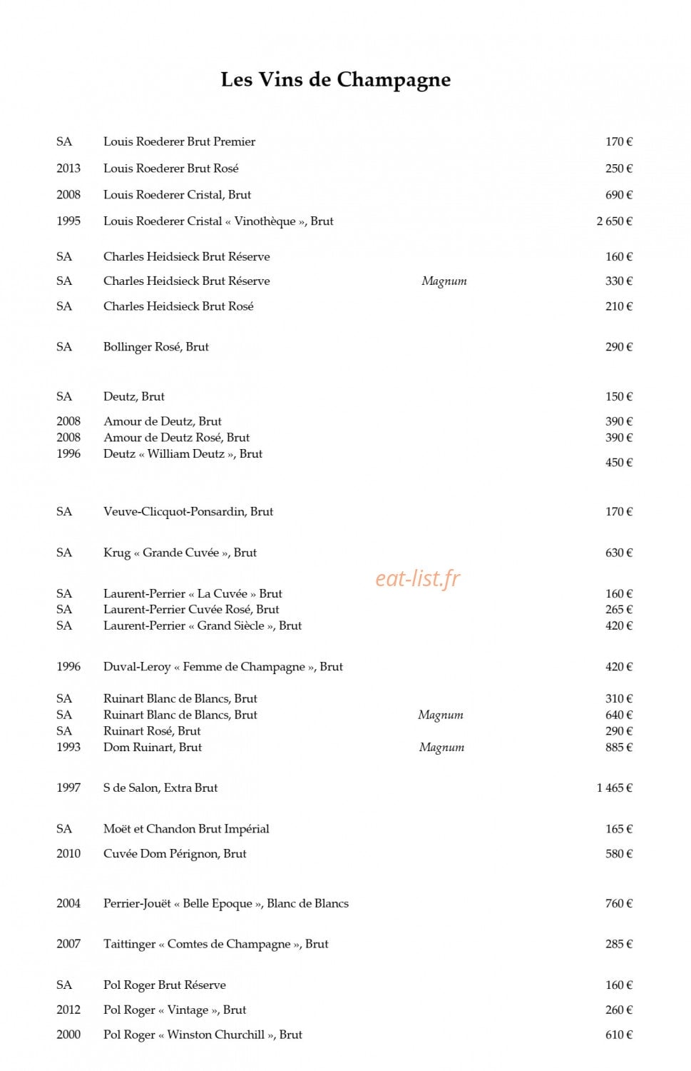 Epicure — carte page 22
