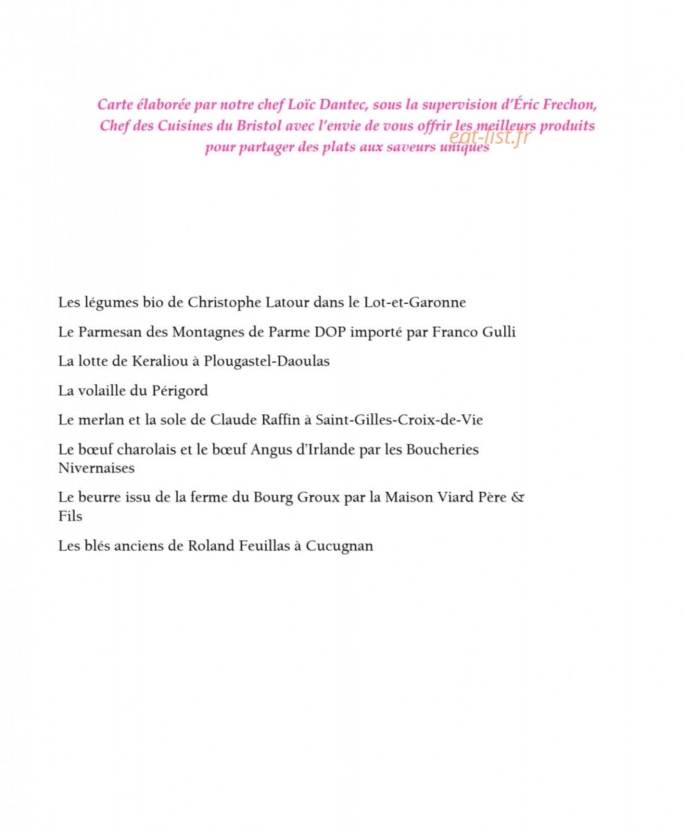 Epicure — carte page 5