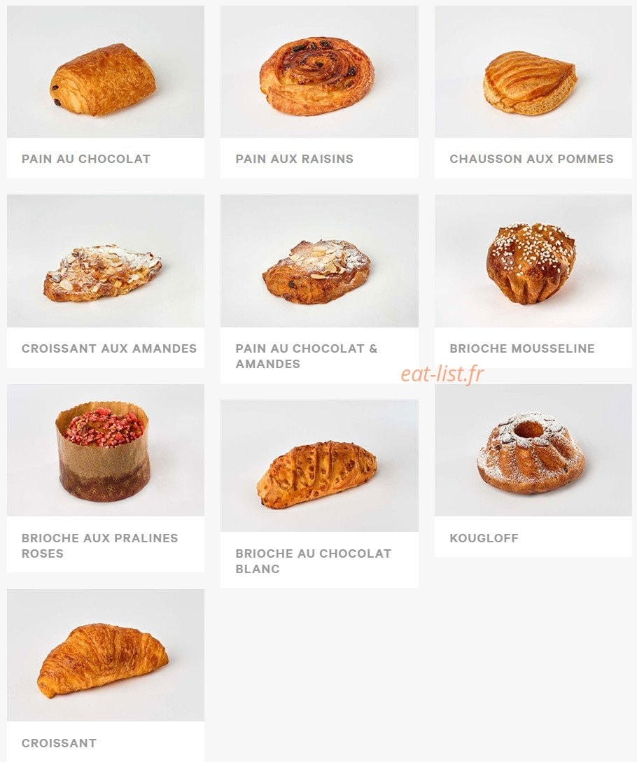 Eric kayser — carte page 6