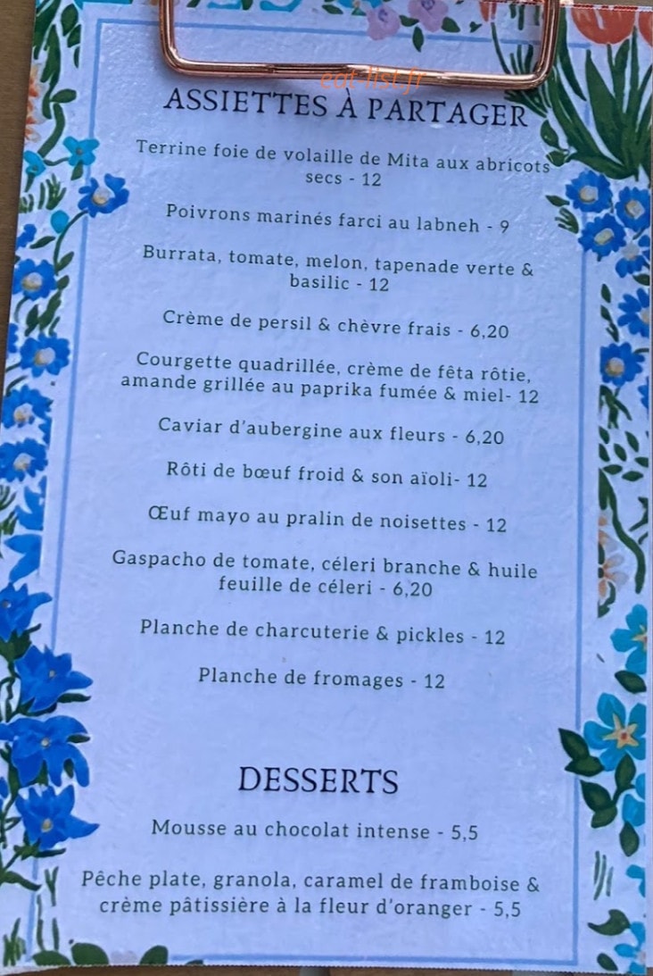 Fenouil — carte page 1