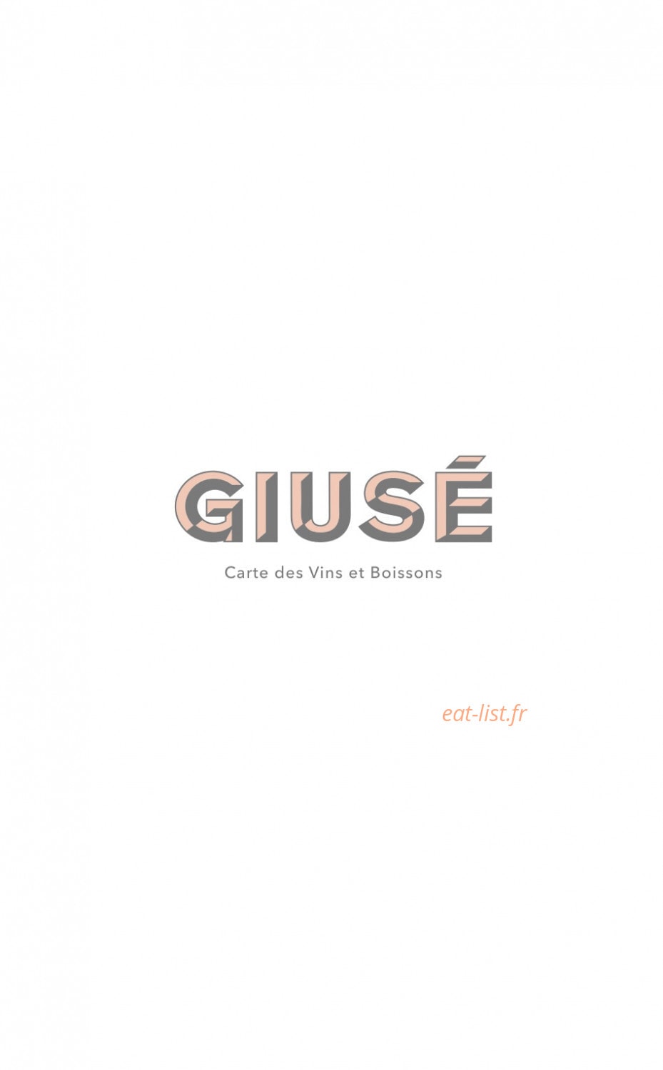 Giusé Trattoria — carte page 4
