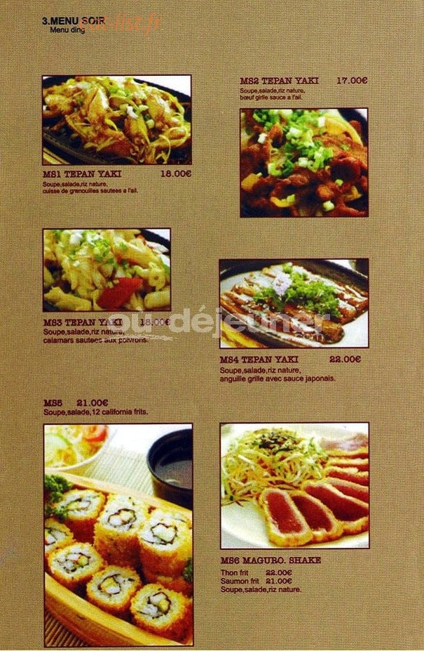 Goo Sushi — carte page 10
