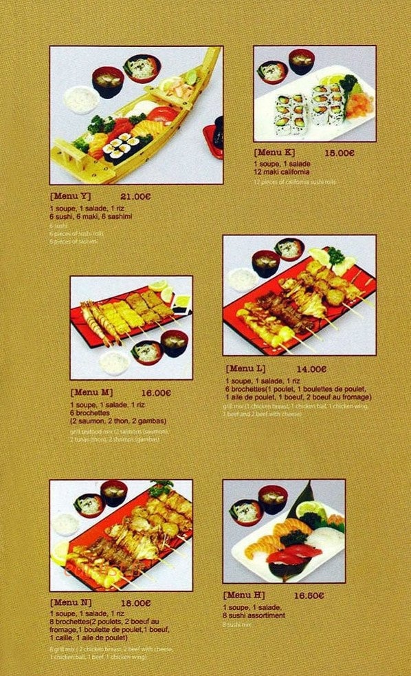 Goo Sushi — carte page 7