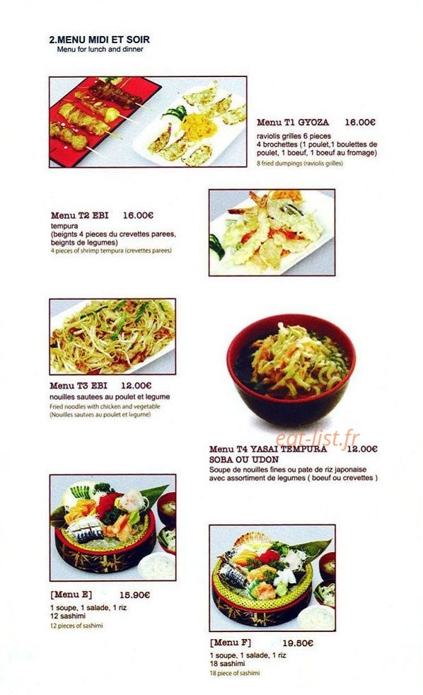 Goo Sushi — carte page 5