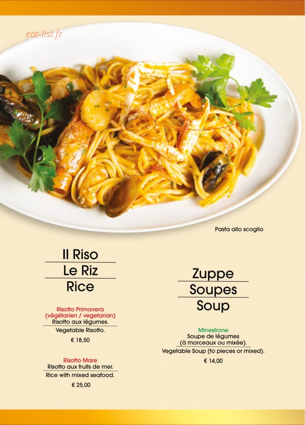 Gran caffe convivium — carte page 9