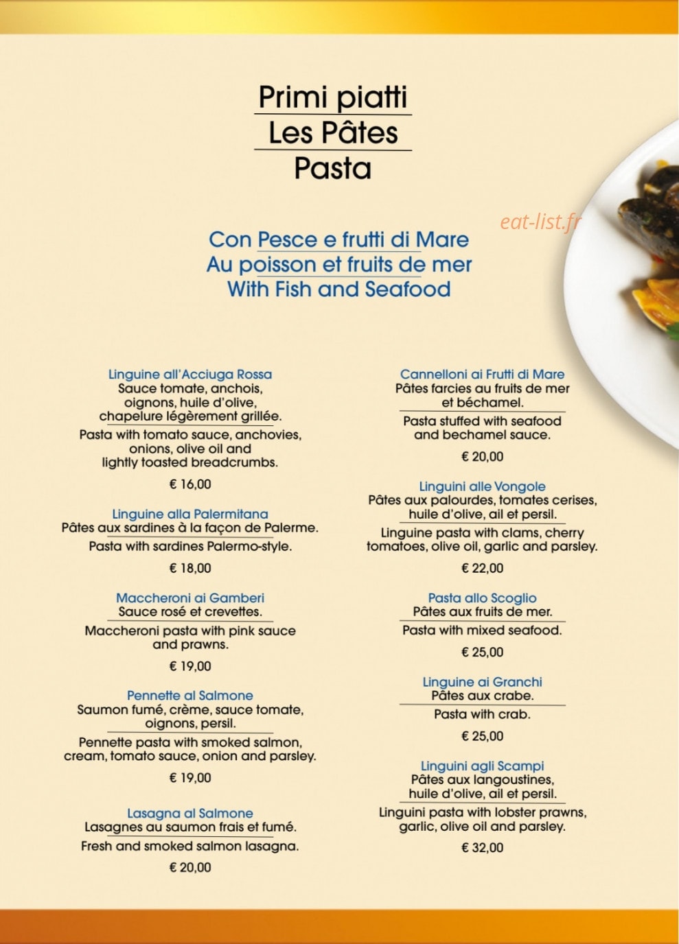 Gran caffe convivium — carte page 8
