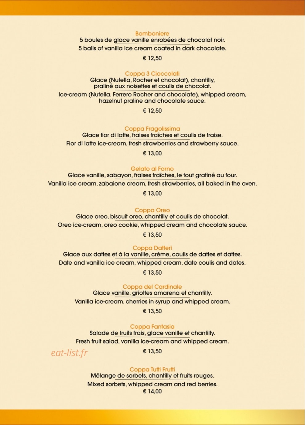 Gran caffe convivium — carte page 19