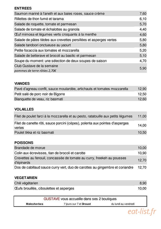 Gustave — carte page 1