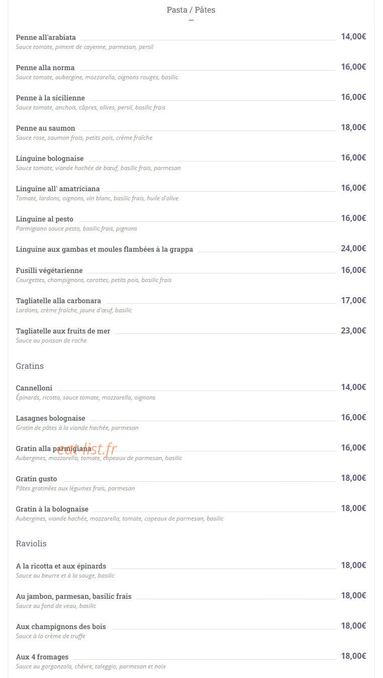 Gusto Italia — carte page 2