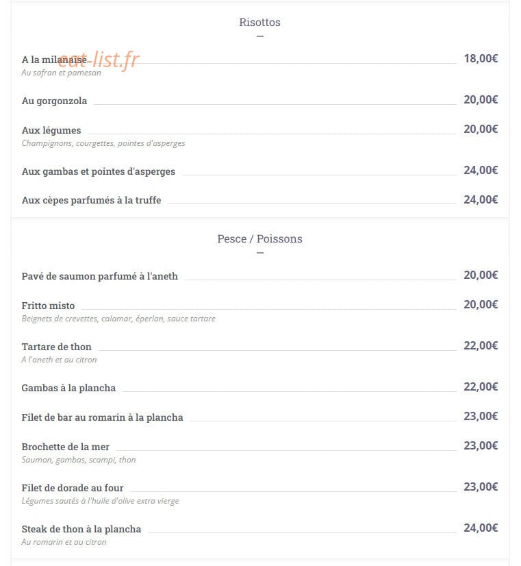 Gusto Italia — carte page 3
