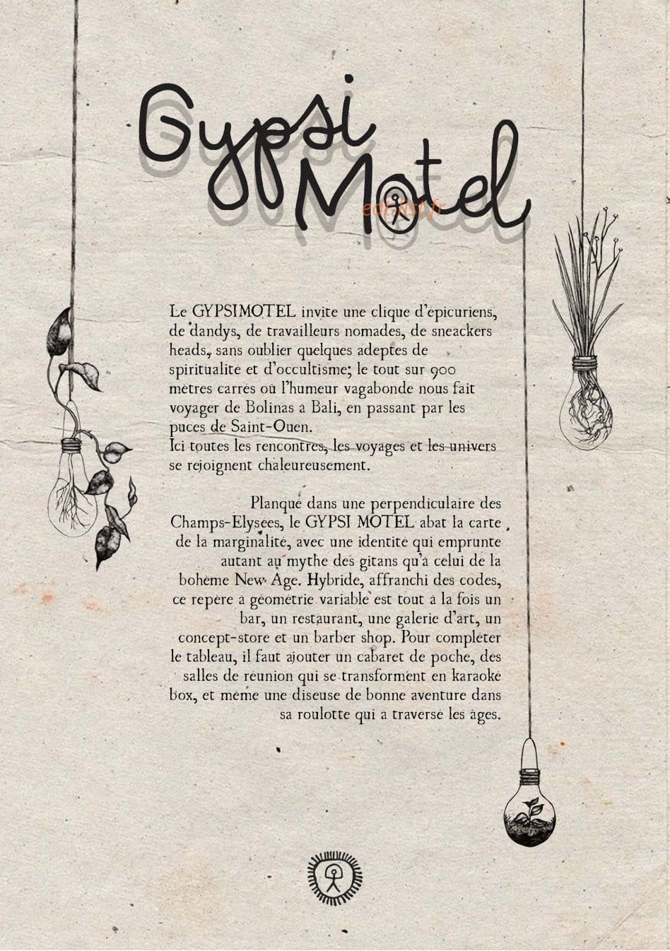 Gypsi Motel — carte page 1