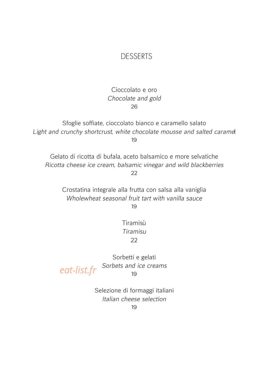 Il Ristorante — carte page 5