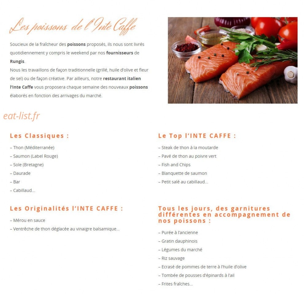 In'té caffe — carte page 3