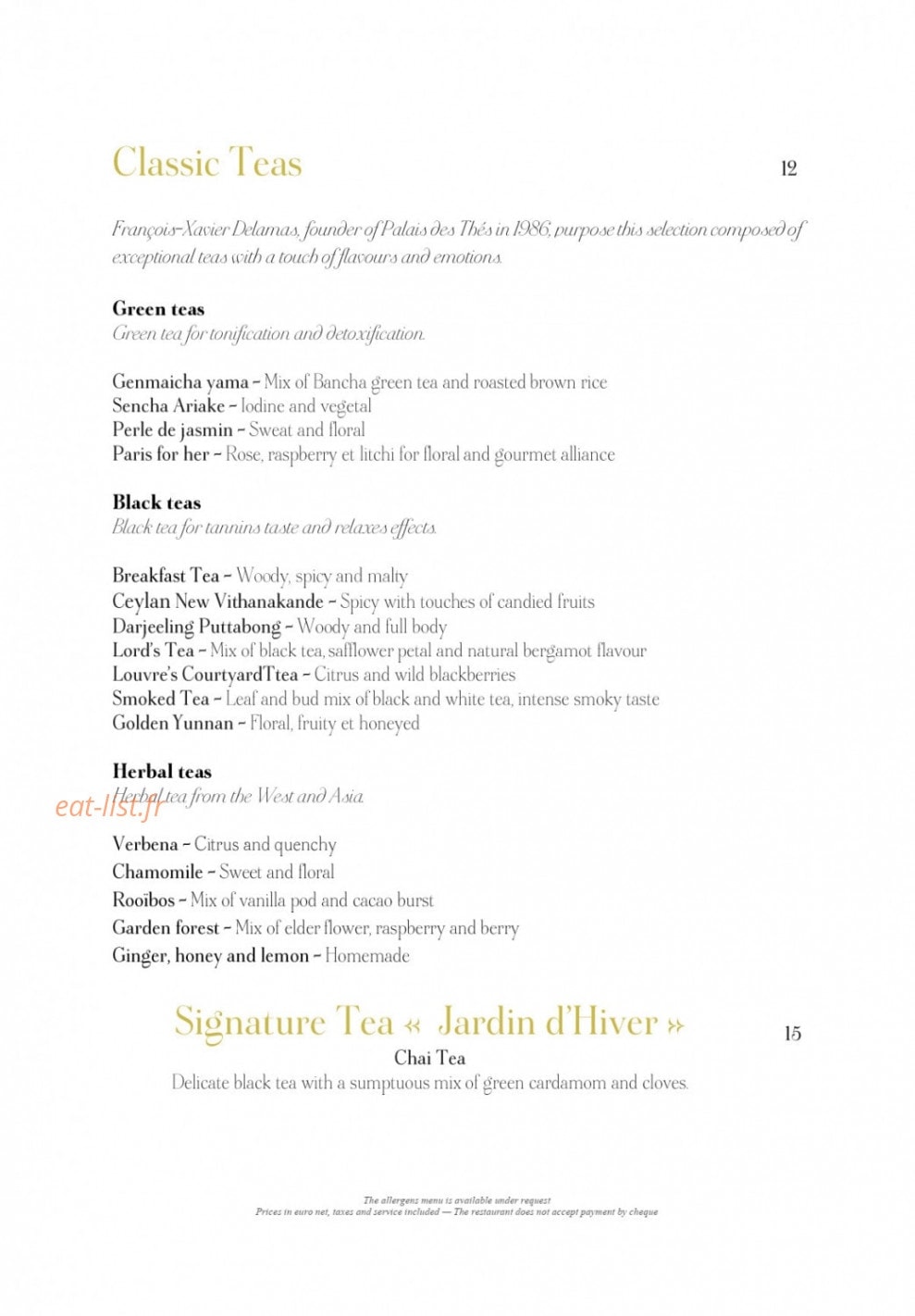 Jardin d'Hiver — carte page 5