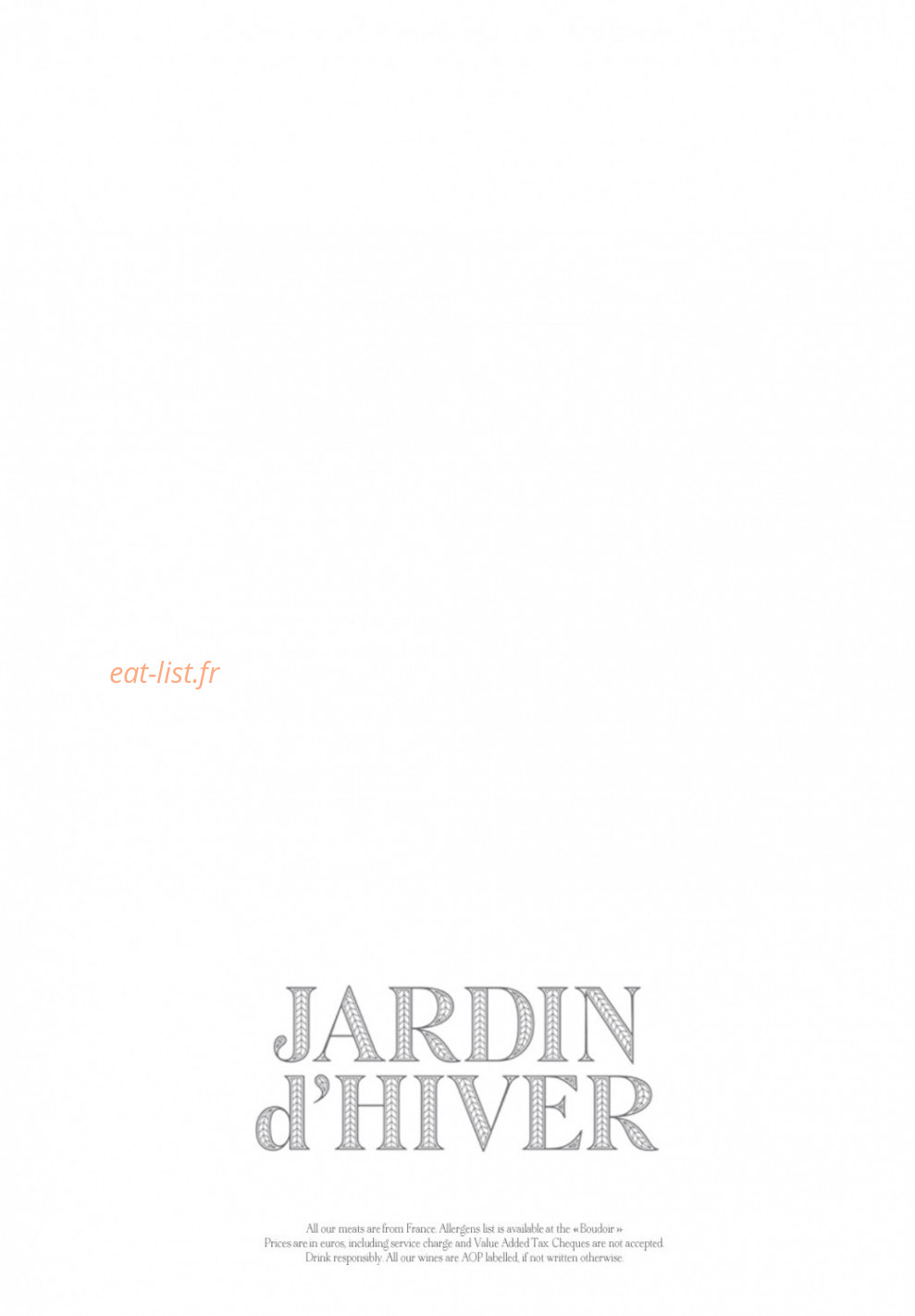 Jardin d'Hiver — carte page 9