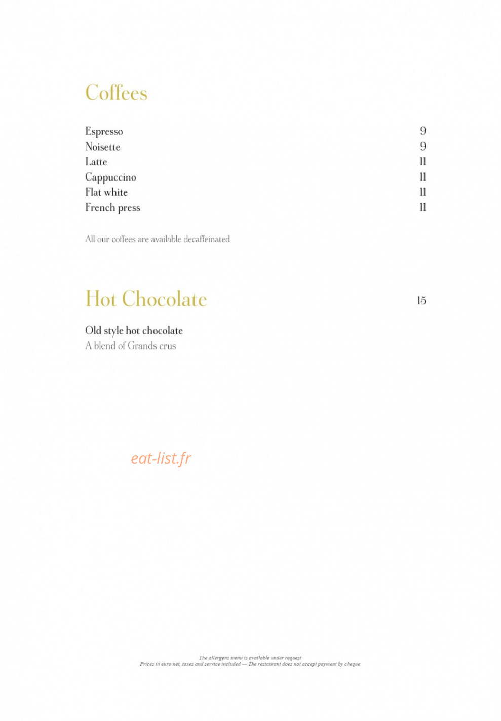Jardin d'Hiver — carte page 7