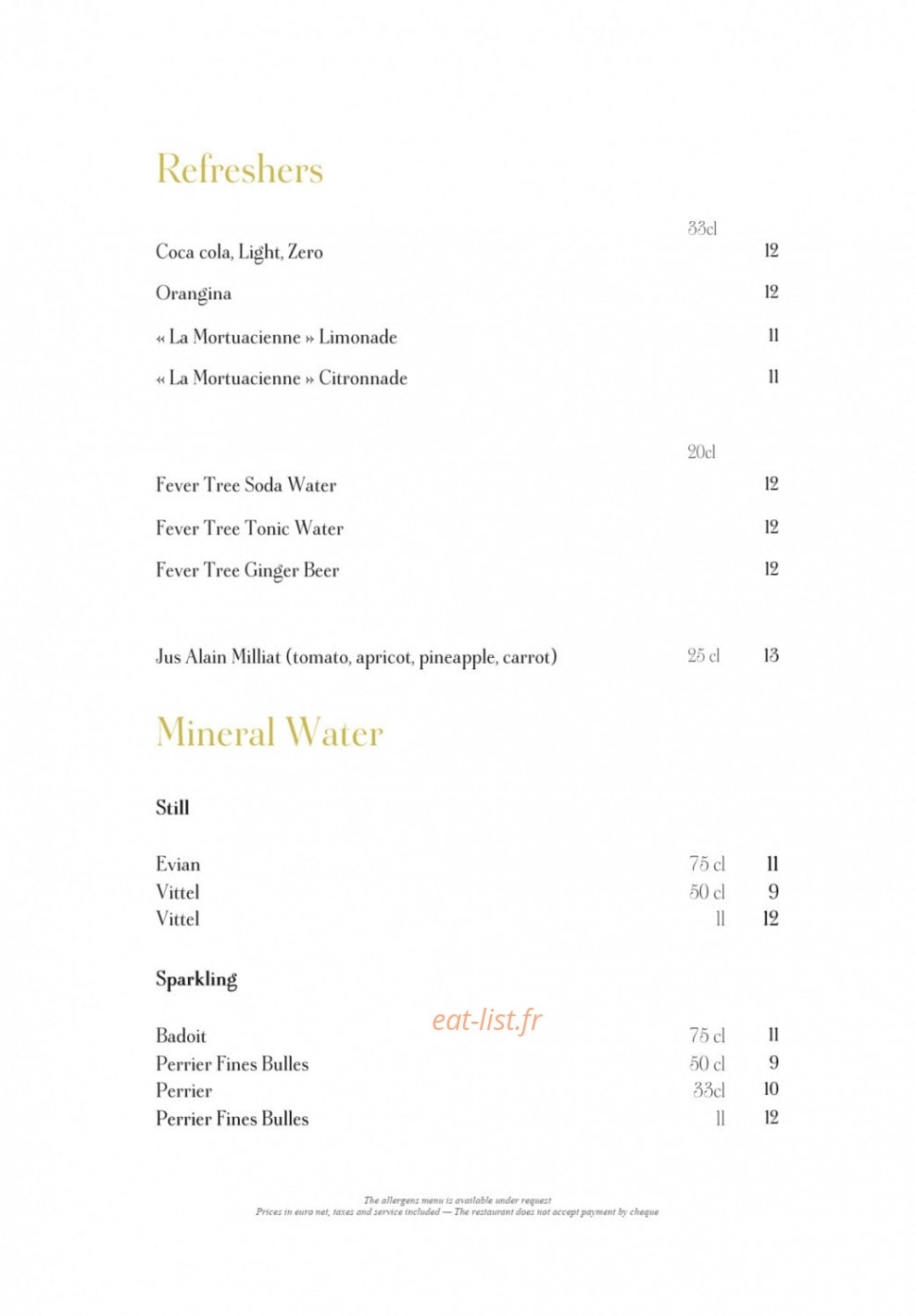Jardin d'Hiver — carte page 8