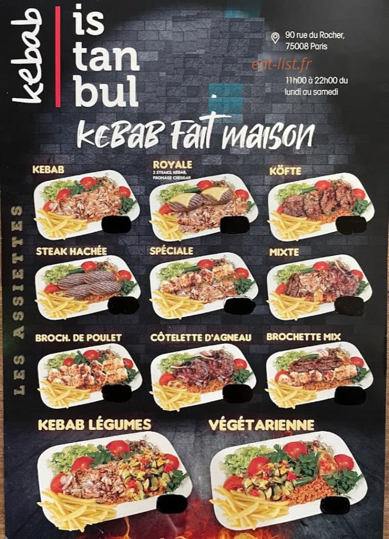 Kebab Istanbul — carte page 1