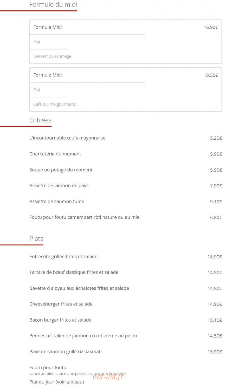 L'Annexe — carte page 2