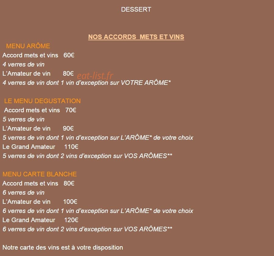 L'Arôme — carte page 7