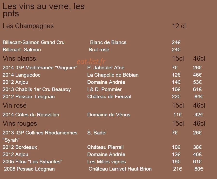 L'Arôme — carte page 3