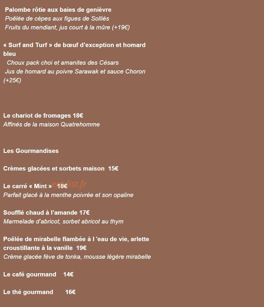 L'Arôme — carte page 2