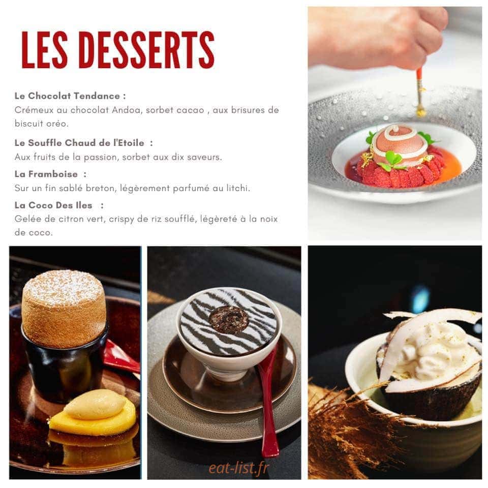 L'atelier étoile de joel robuchon — carte page 6