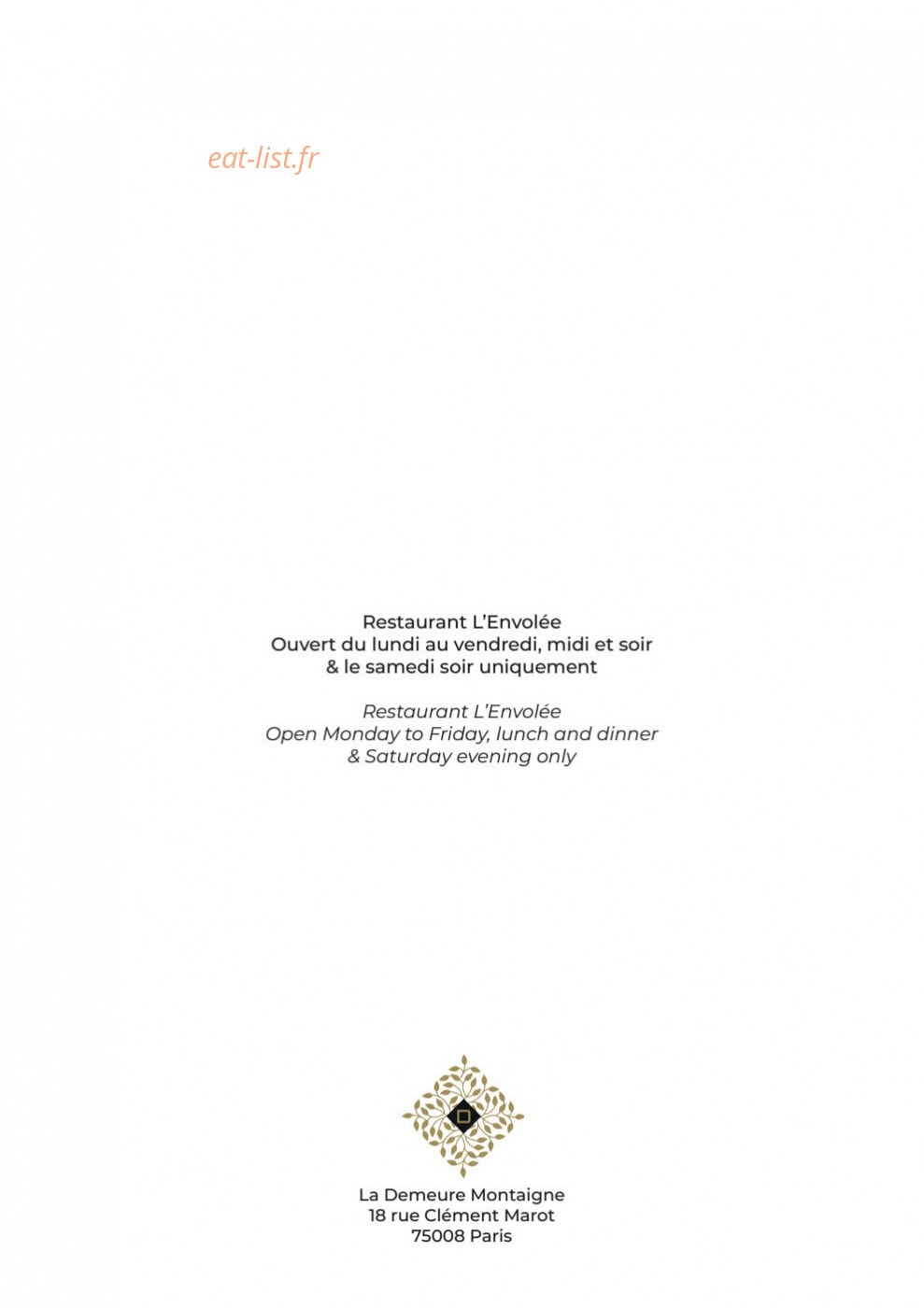 L'Envolée. — carte page 8
