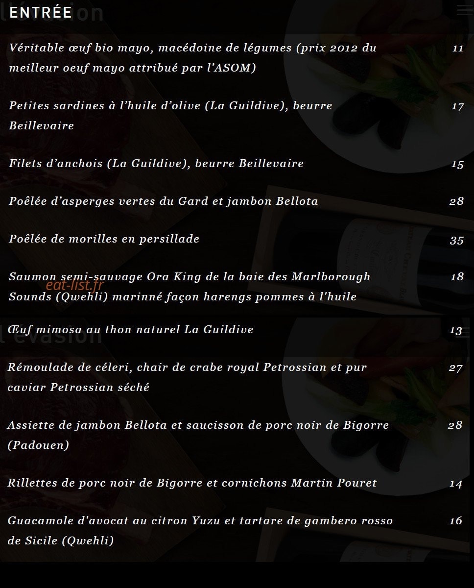 L'évasion — carte page 1