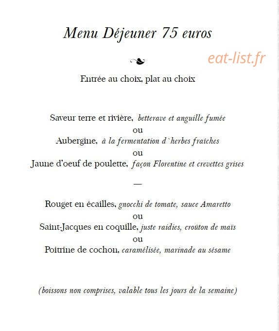 L’Orangerie — carte page 1