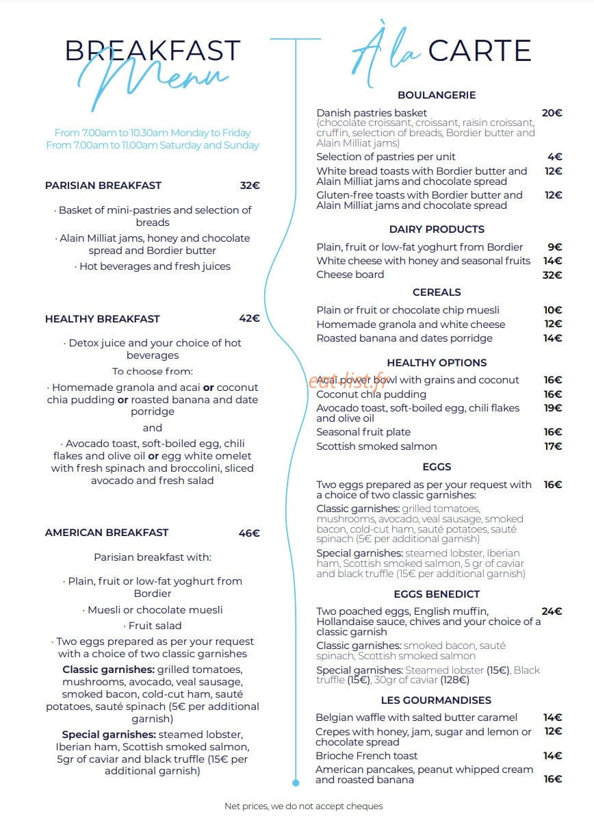 La Chambre Bleue — carte page 2