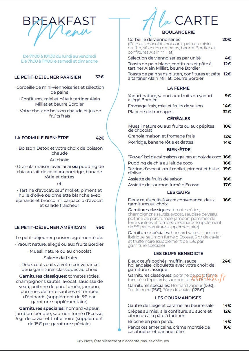 La Chambre Bleue — carte page 1