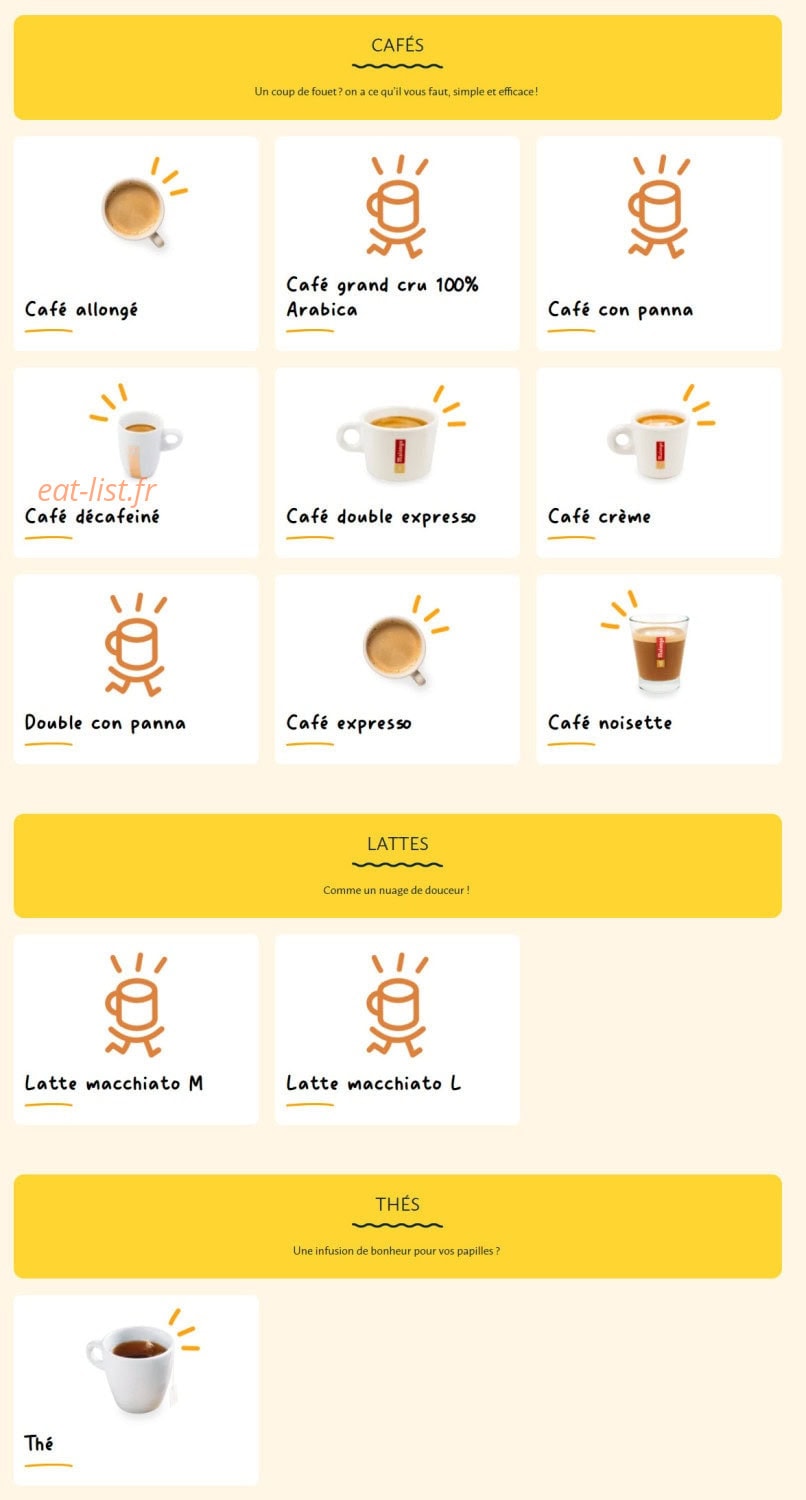 La Croissanterie — carte page 13