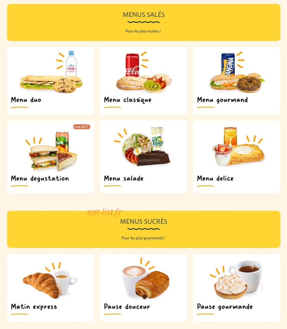 La Croissanterie — carte page 3