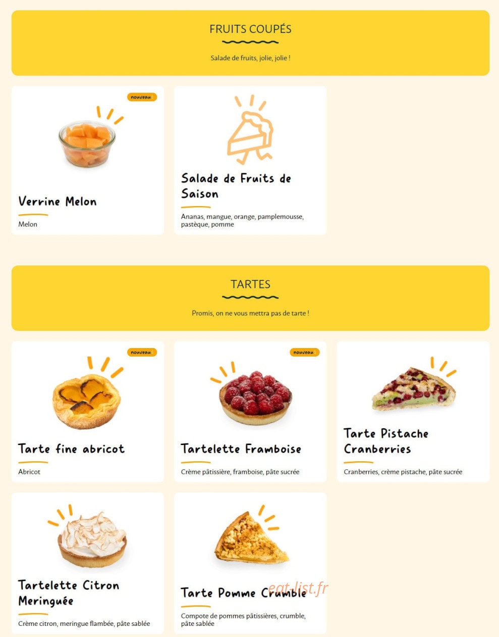 La Croissanterie — carte page 11